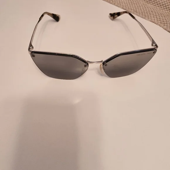 Prada Accessories Prada Sunglasses Silver Mirror Pr 68t Poshmark